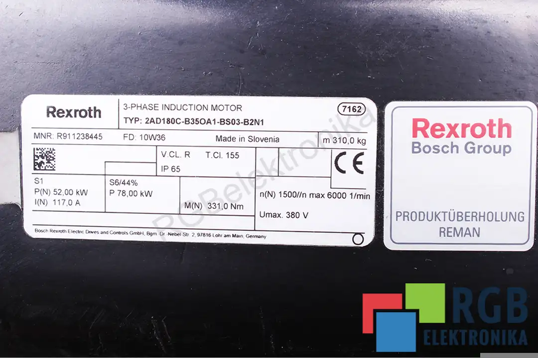 2ad180c-b35oa1-bs03-b2n1 BOSCH REXROTH oprava