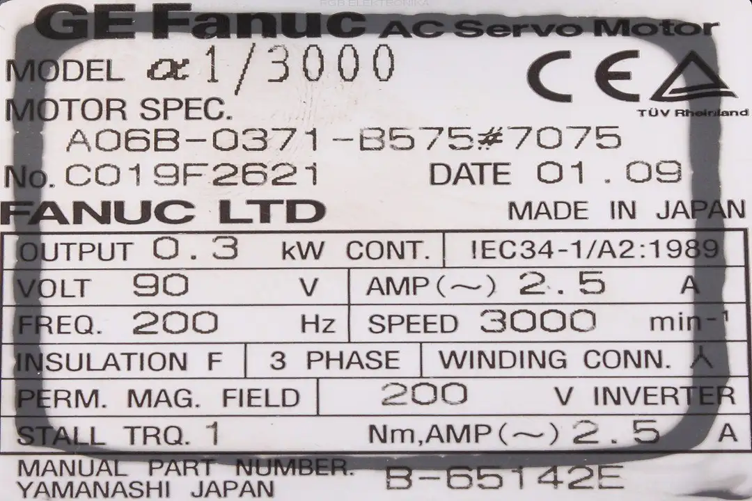 a06b-0371-b575-7075-alfa1-3000 FANUC oprava