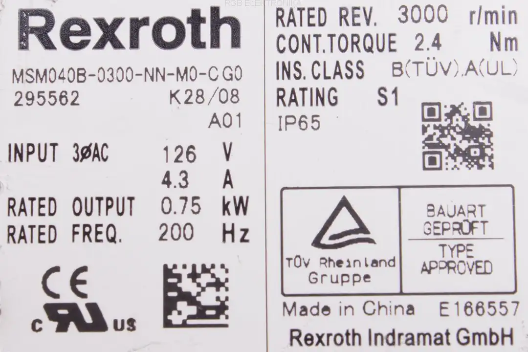 MSM040B-0300-NN-M0-CG0 BOSCH REXROTH