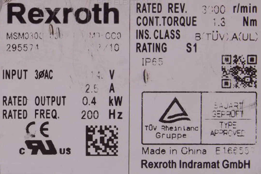 MSM030C-0300-NN-M0-CC0 BOSCH REXROTH