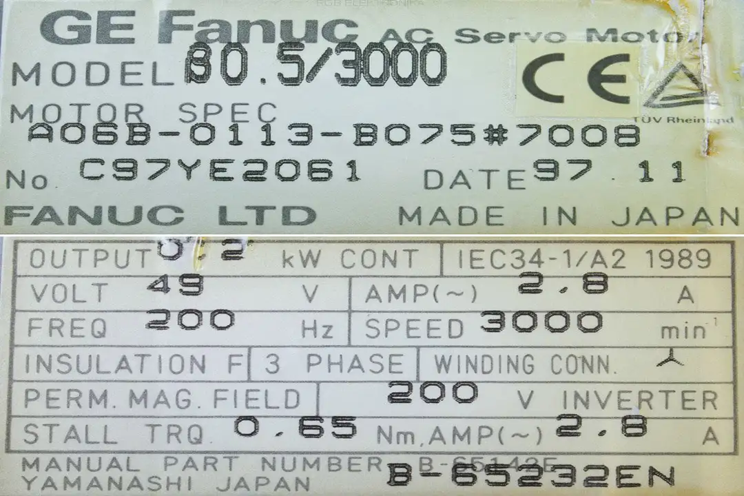 a06b-0113-b075-7008 FANUC oprava