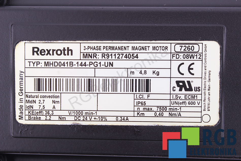 MHD041B-144-PG1-UN BOSCH REXROTH