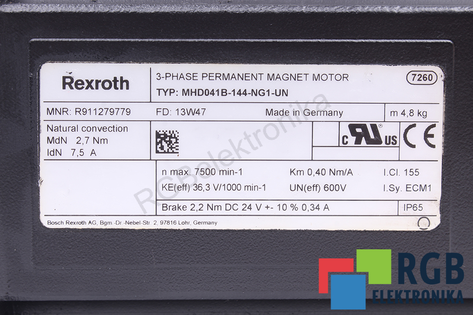 MHD041B-144-NG1-UN BOSCH REXROTH