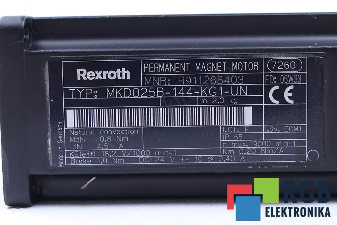 MKD025B-144-KG1-UN BOSCH REXROTH