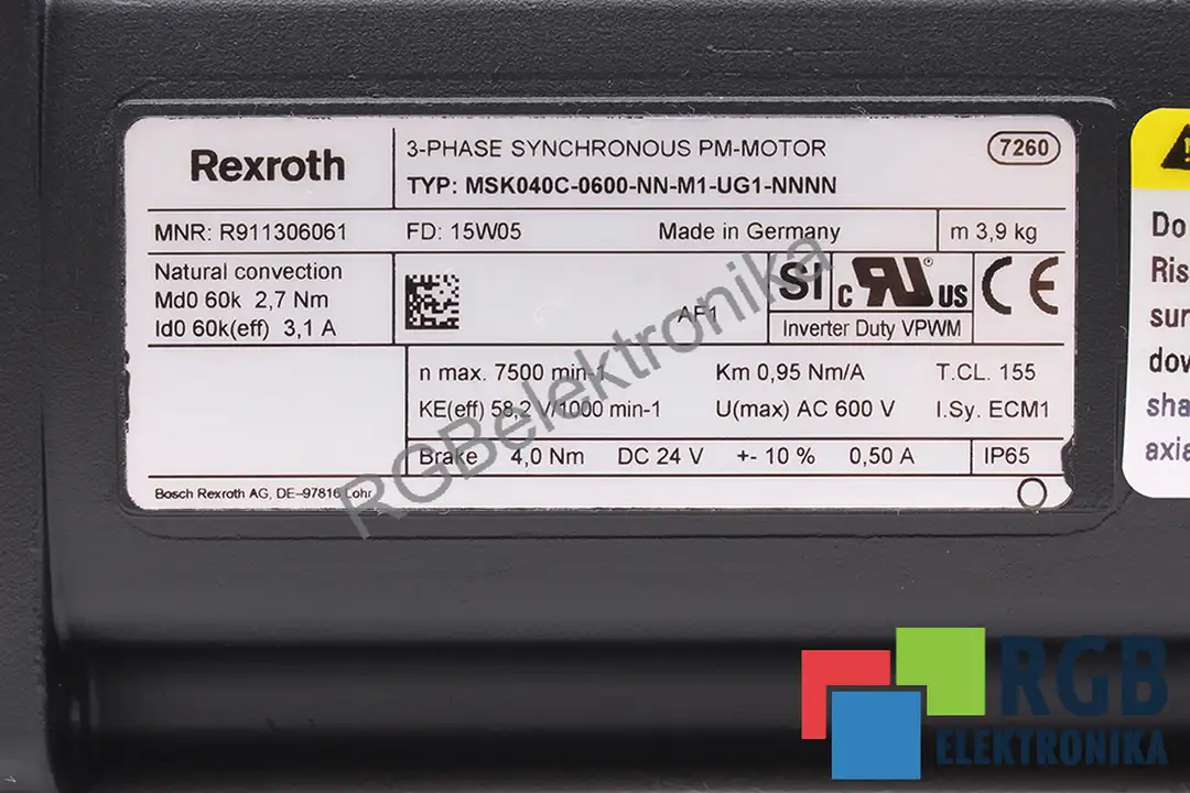 MSK040C-0600-NN-M1-UG1-NNNN BOSCH REXROTH