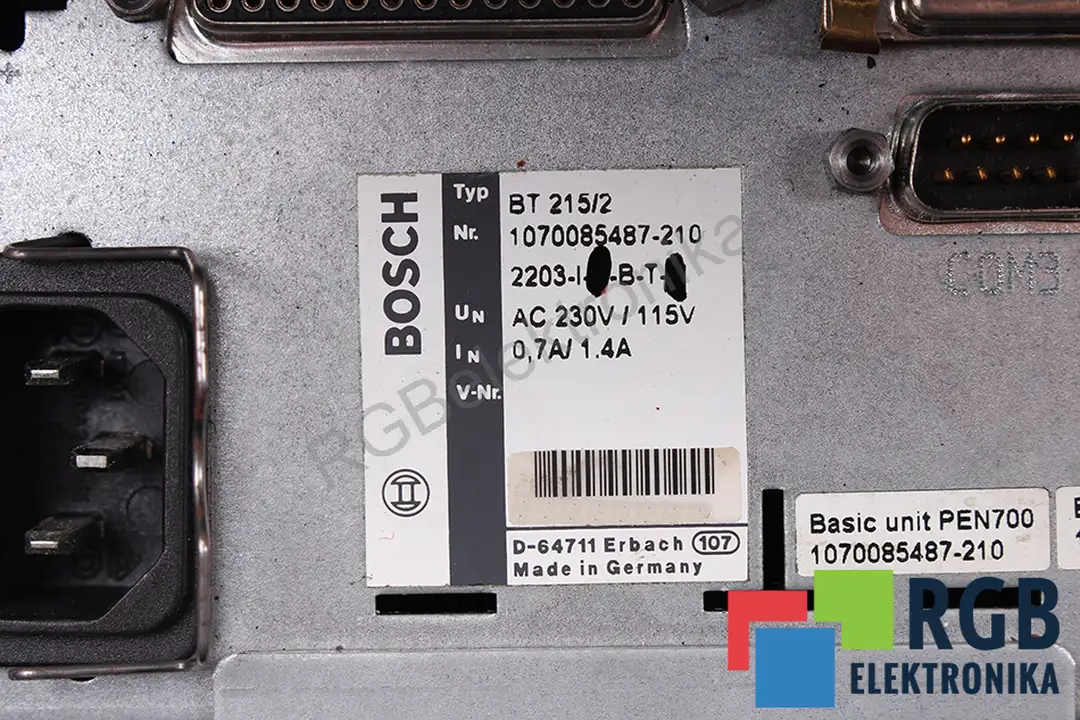 BT215/2 BOSCH REXROTH