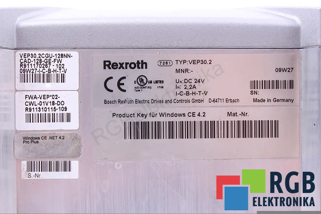 VEP30.2CGU-128NN-CAD-128-GE-FW BOSCH REXROTH