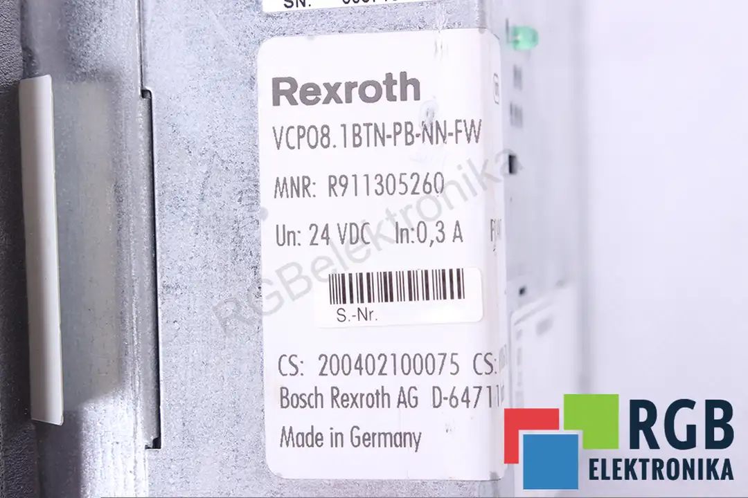 VCP08.1BTN-PB-NN-FW BOSCH REXROTH