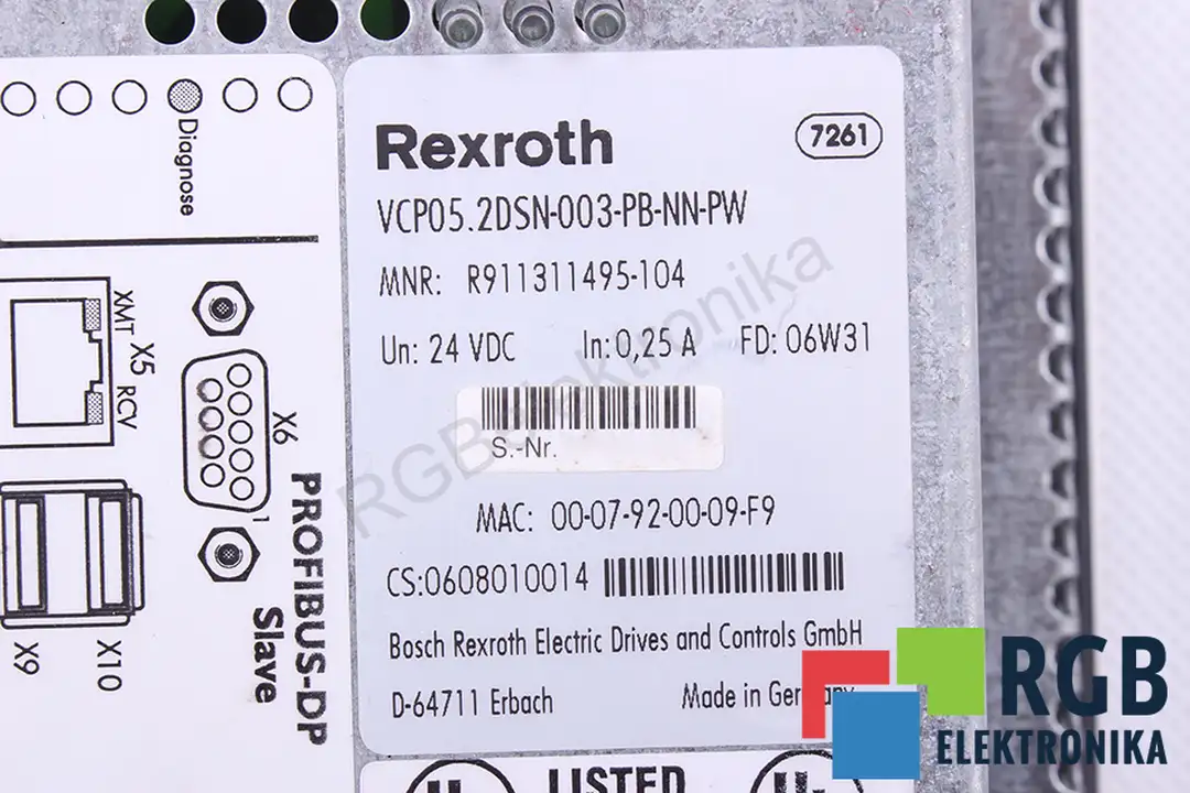 VCP05.2DSN-003-PB-NN-PW BOSCH REXROTH