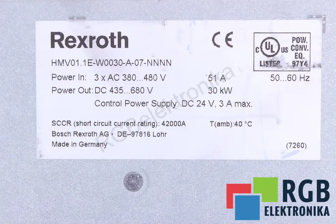 HMV01.1E-W0030-A-07-NNNN BOSCH REXROTH