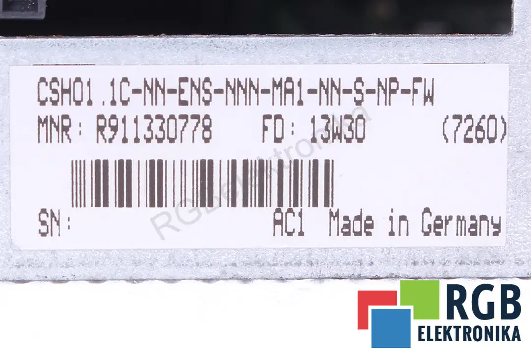 CSH01.1C-NN-ENS-NNN-MA1-NN-S-NP-FW BOSCH REXROTH