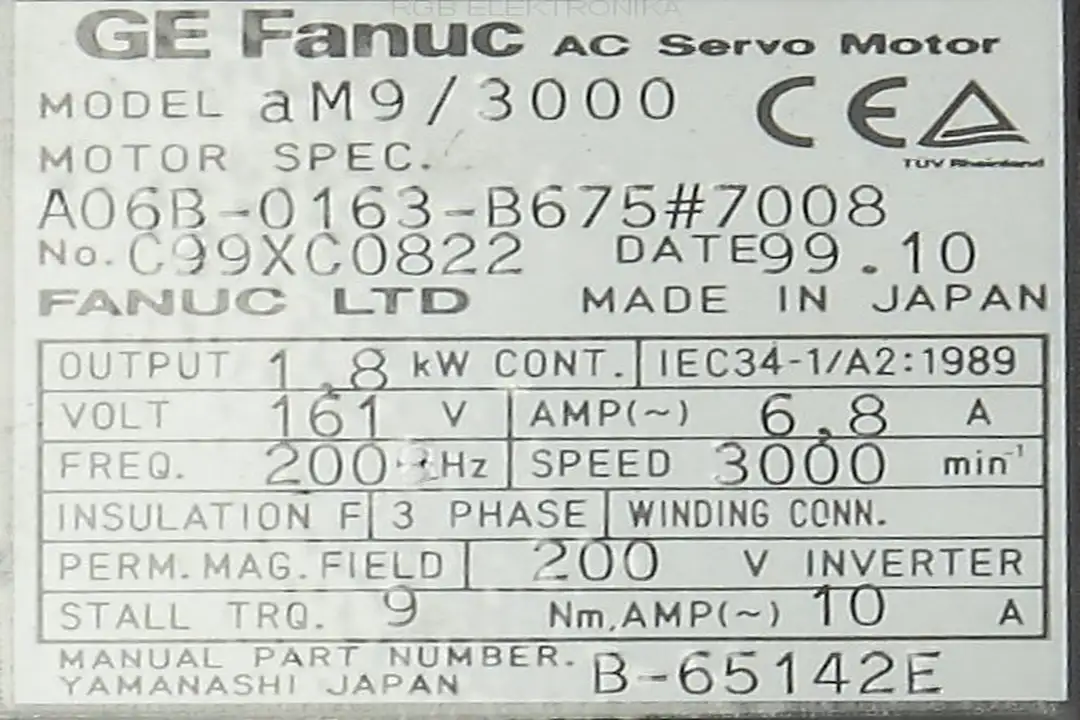 a06b-0163-b675-7008 FANUC oprava