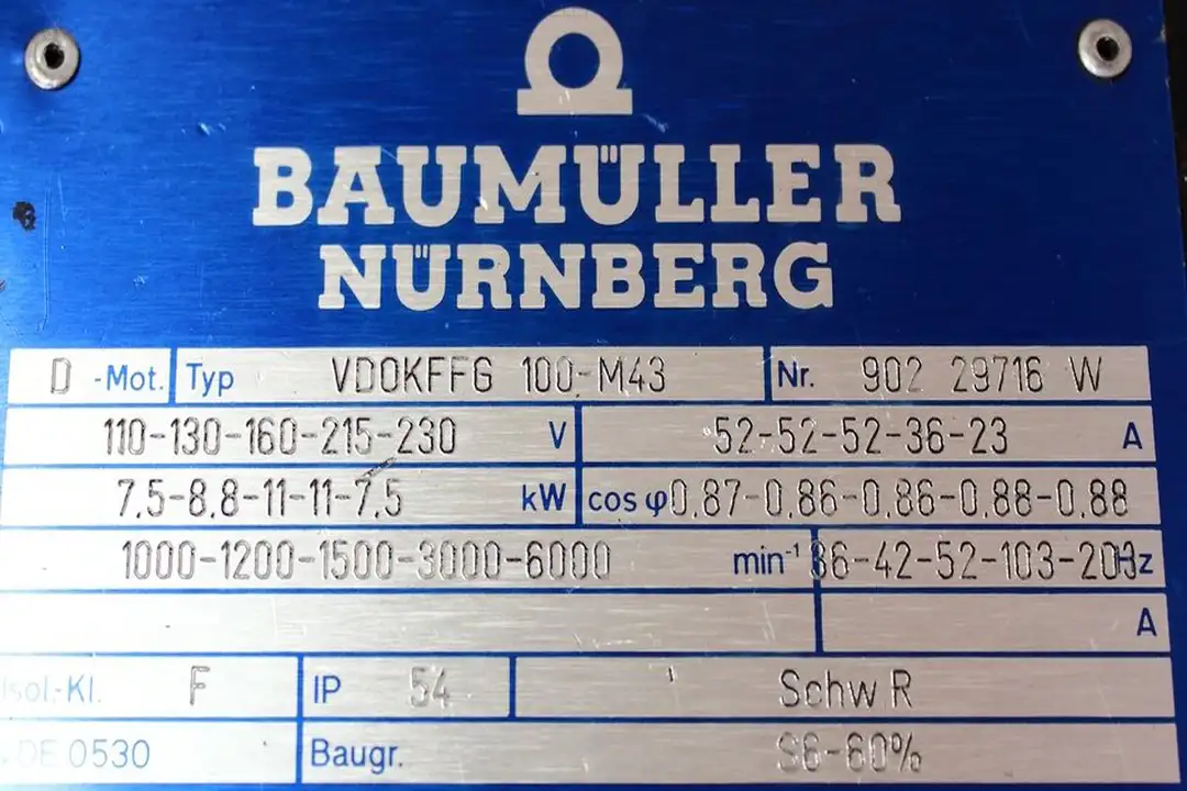 VDOKFFG 100-M43 BAUMULLER