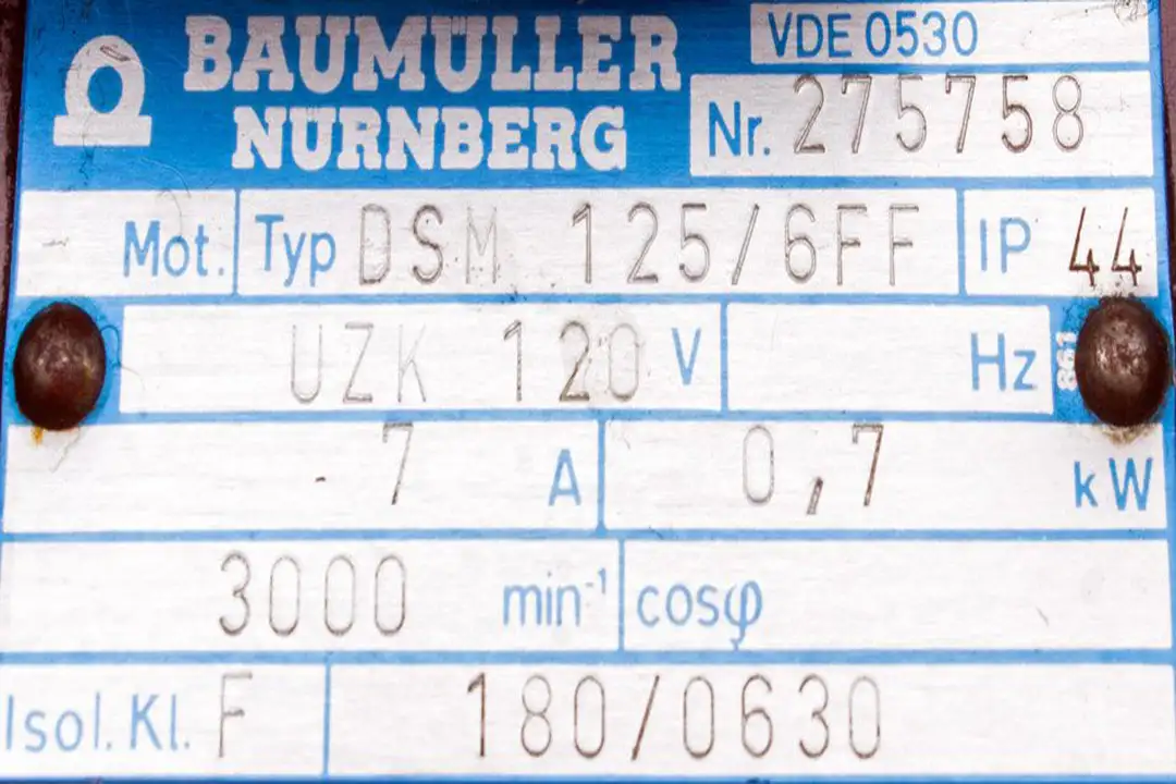 DSM 125/6FF BAUMULLER