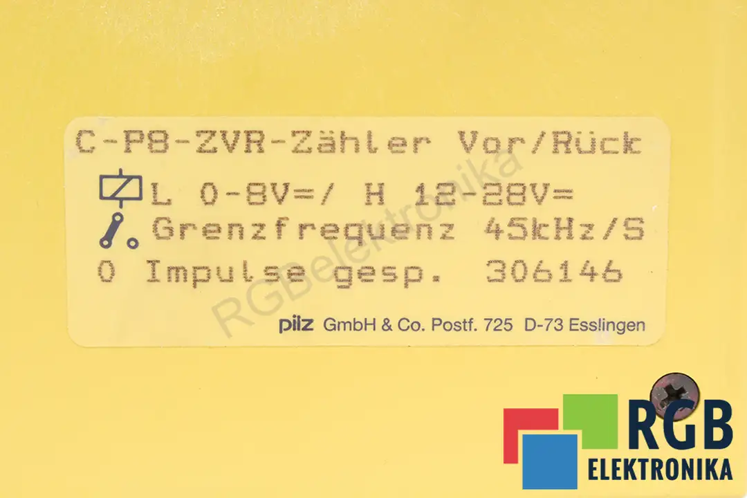 C-P8-ZVR-ZAHLER PILZ