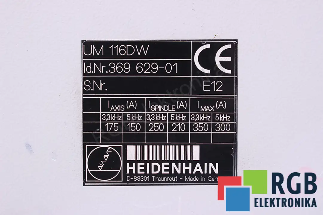 UM116DW HEIDENHAIN