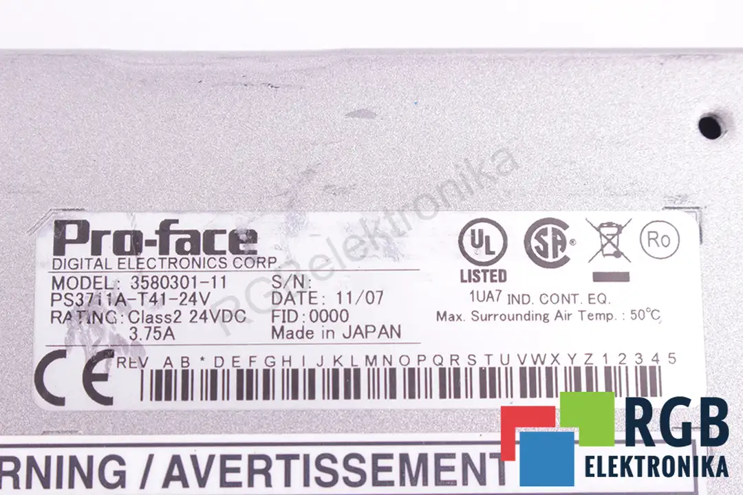 PS3711A-T41-24V PRO-FACE