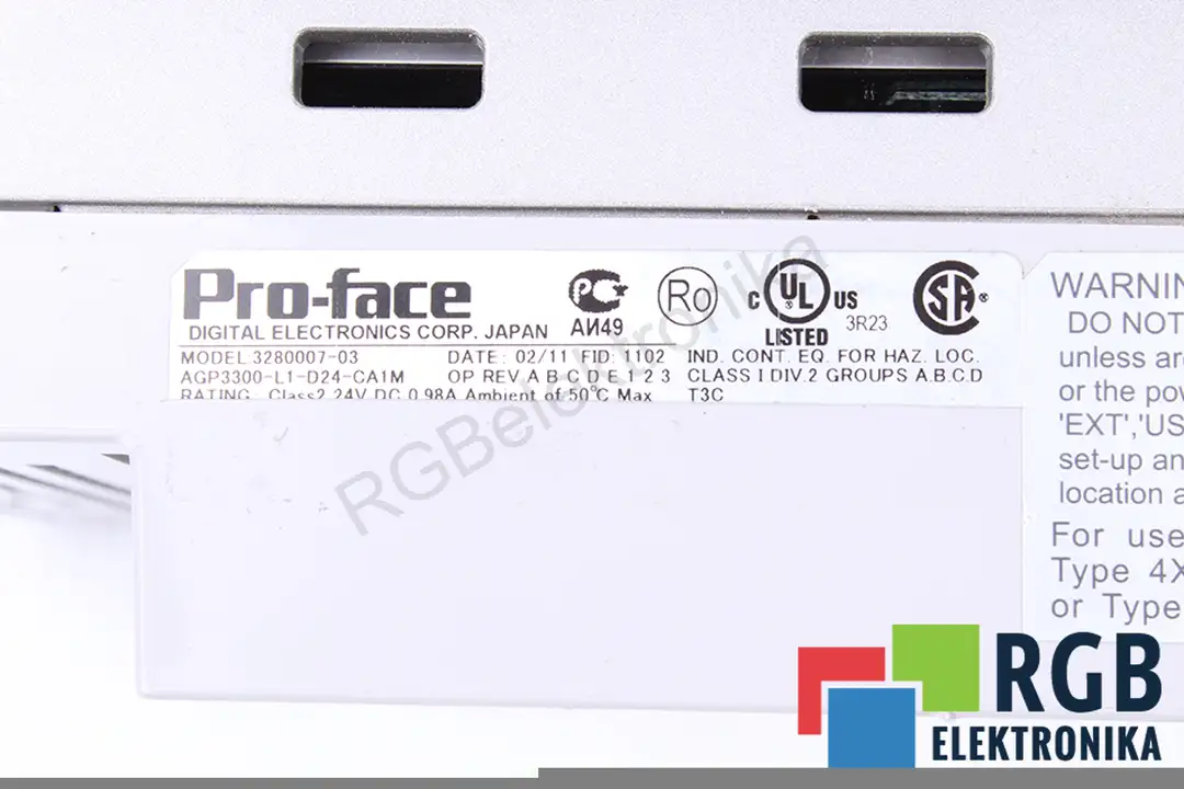 AGP3300-L1-D24-CA1M PRO-FACE