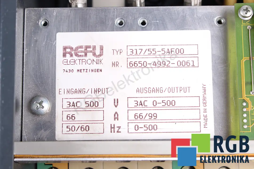 317/55-5AF00 REFU ELEKTRONIK