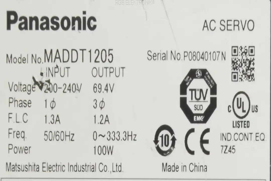 MADDT1205 PANASONIC