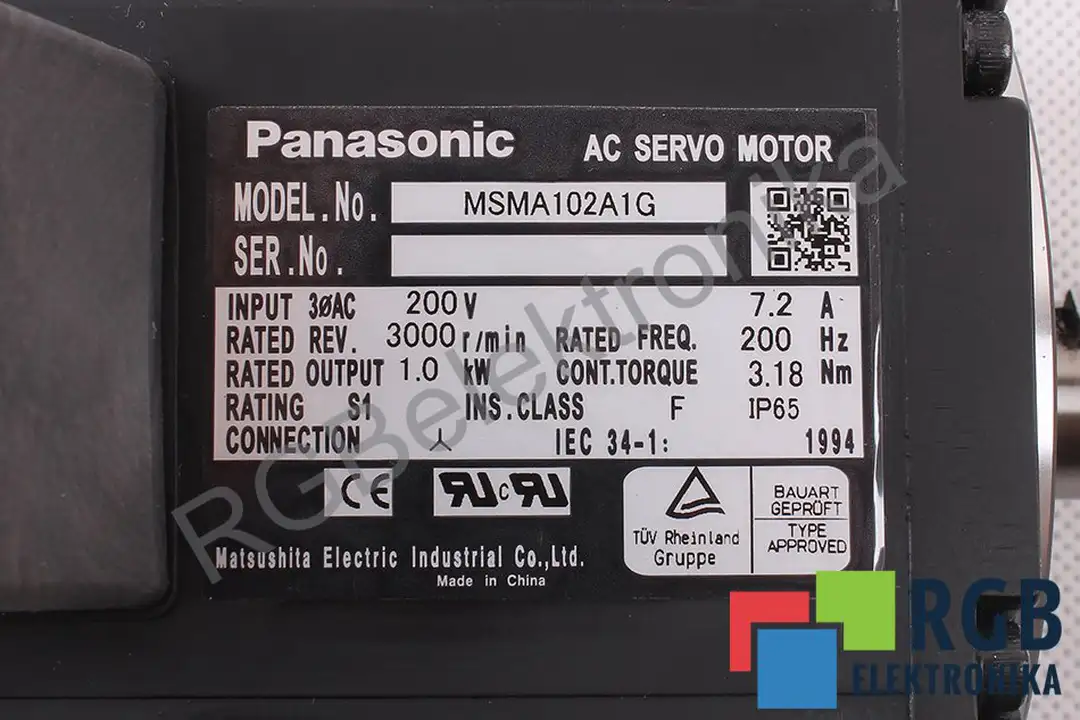 MSMA102A1G PANASONIC