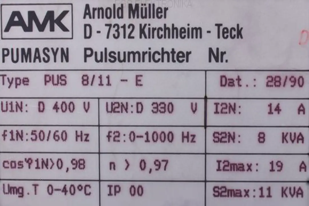 pus-811-e-pumasyn AMK oprava