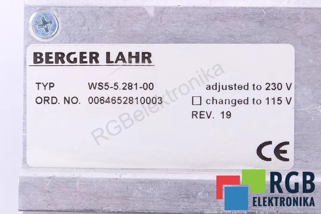 WS5-5.281-00 BERGER LAHR