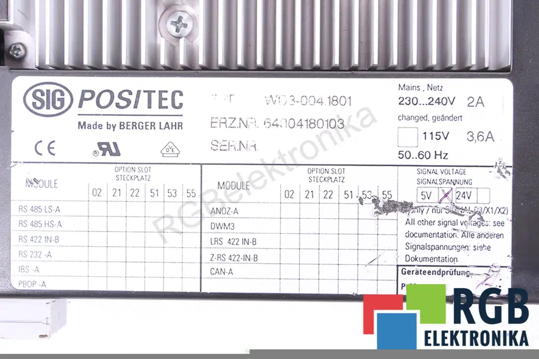 WD3-004.1801 BERGER LAHR