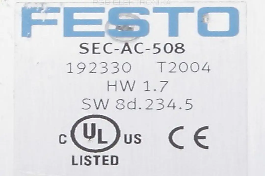 sec-ac-508 FESTO oprava