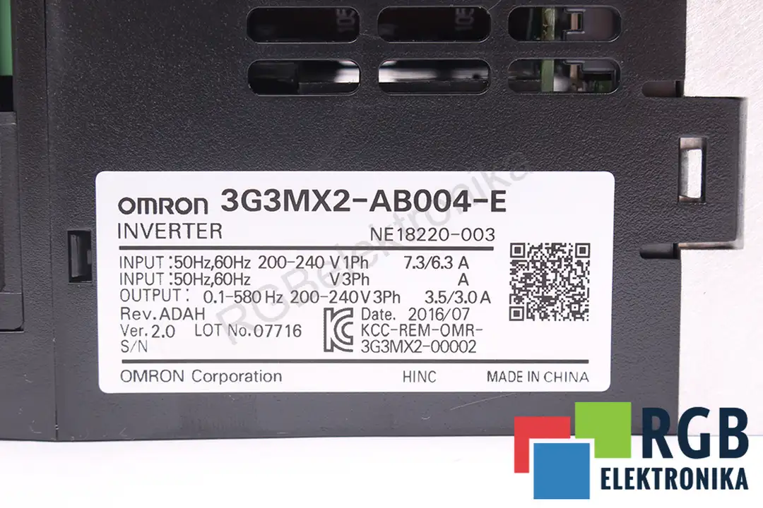 3G3MX2-AB004-E OMRON