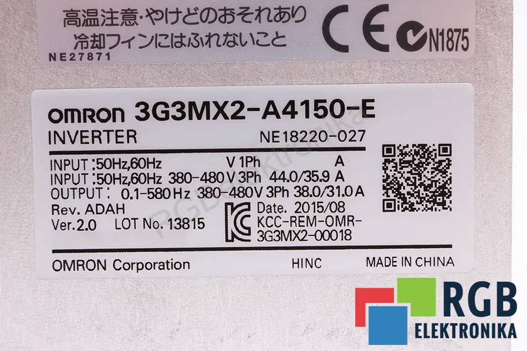 3G3MX2-A4150-E OMRON