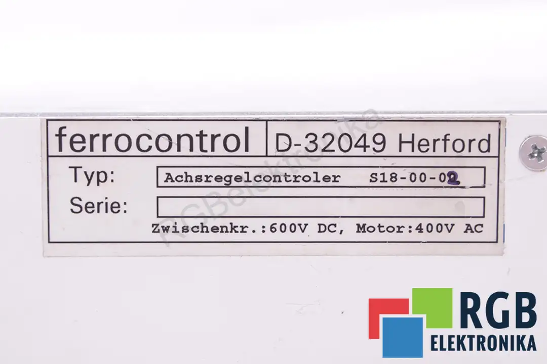 S18-00-02 FERROCONTROL