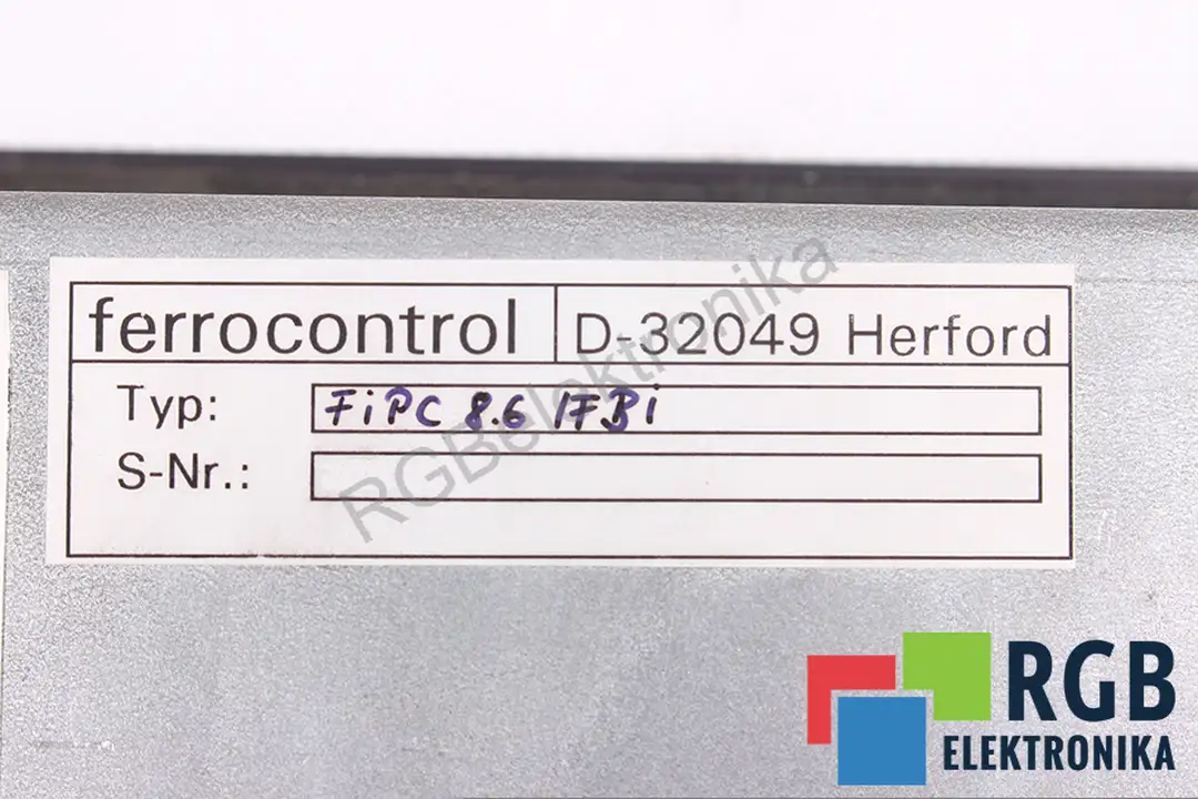 FIPC 8.6 FBI FERROCONTROL