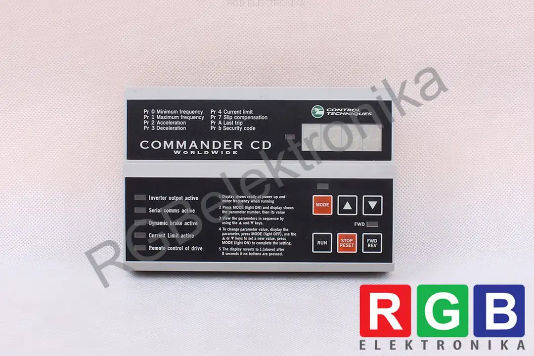 oprava commander-cd-panel CONTROL TECHNIQUES