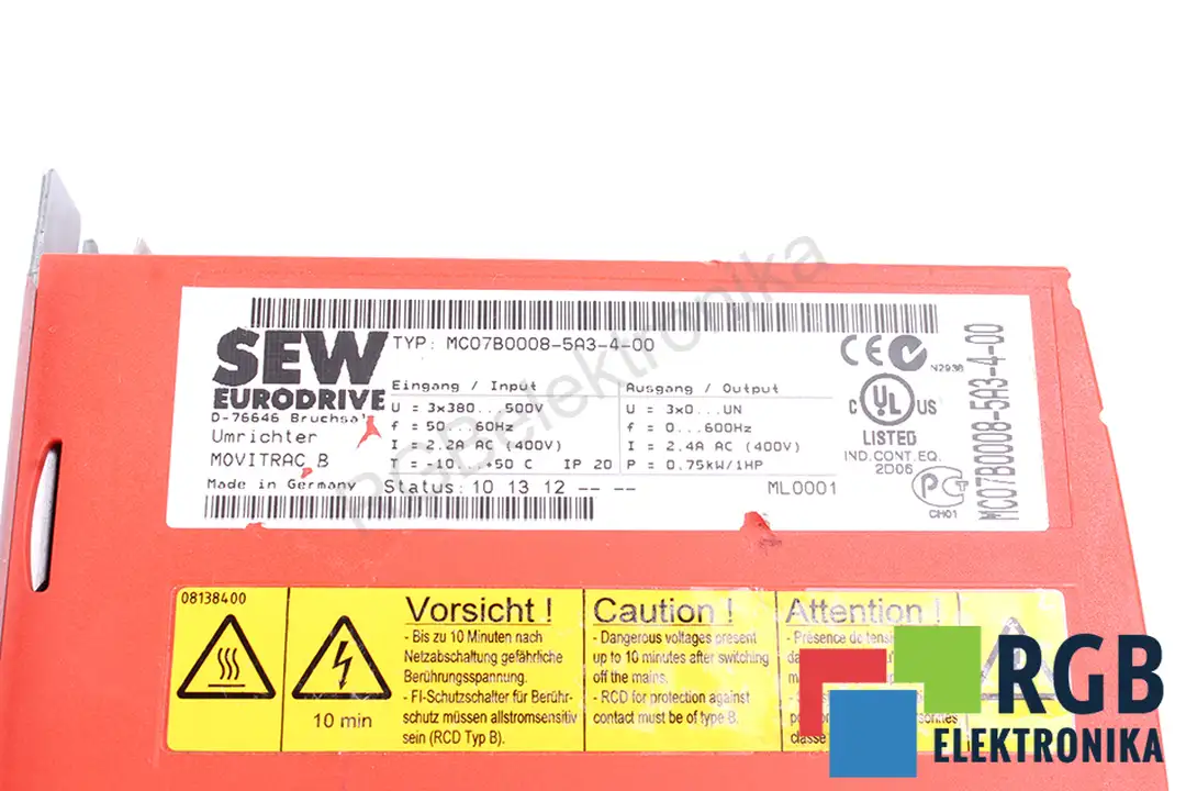 servis mc07b0008-5a3-4-00 SEW EURODRIVE