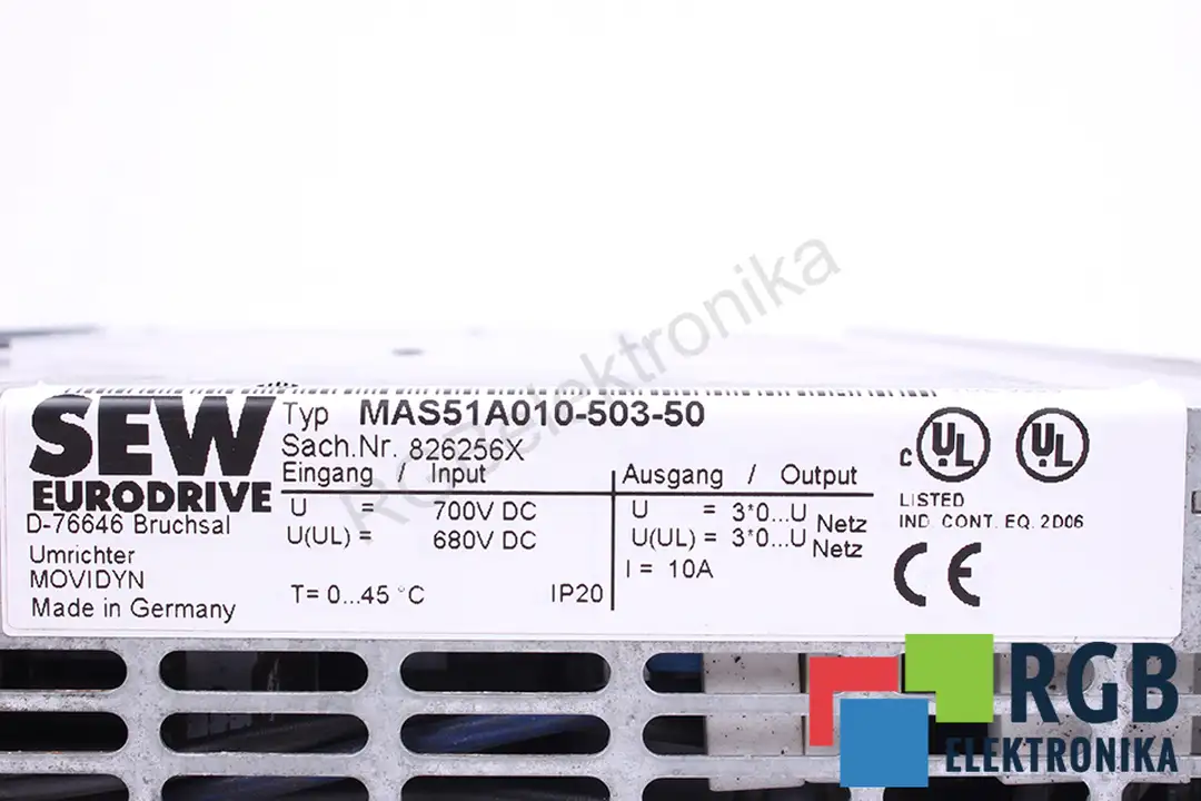 MAS51A010-503-50 SEW EURODRIVE