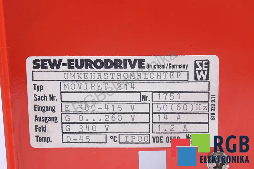 MOVIRET214 SEW EURODRIVE