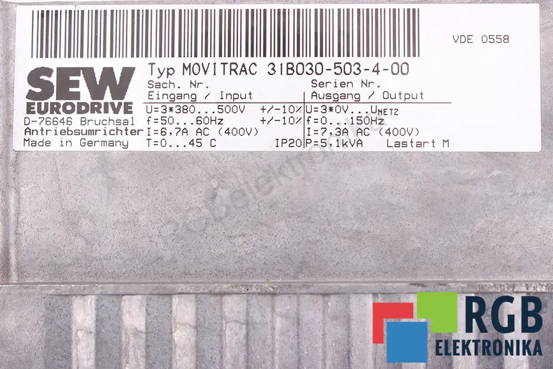 oprava 31b030-503-4-00 SEW EURODRIVE