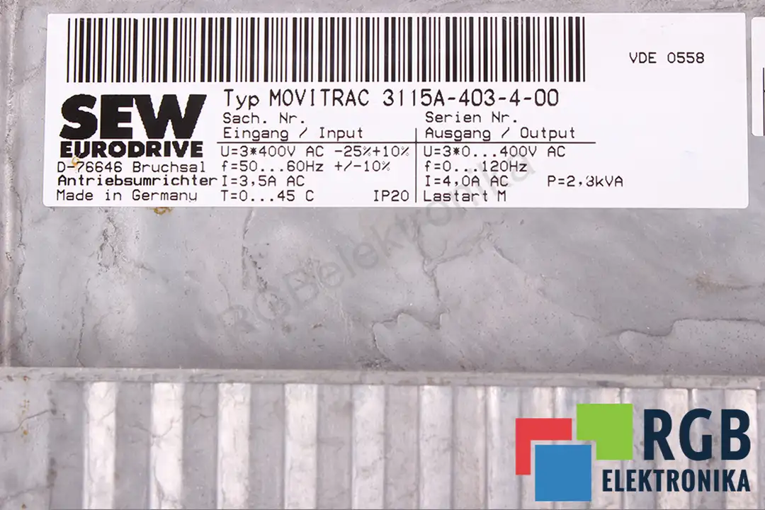 3115a-403-4-00 SEW EURODRIVE oprava