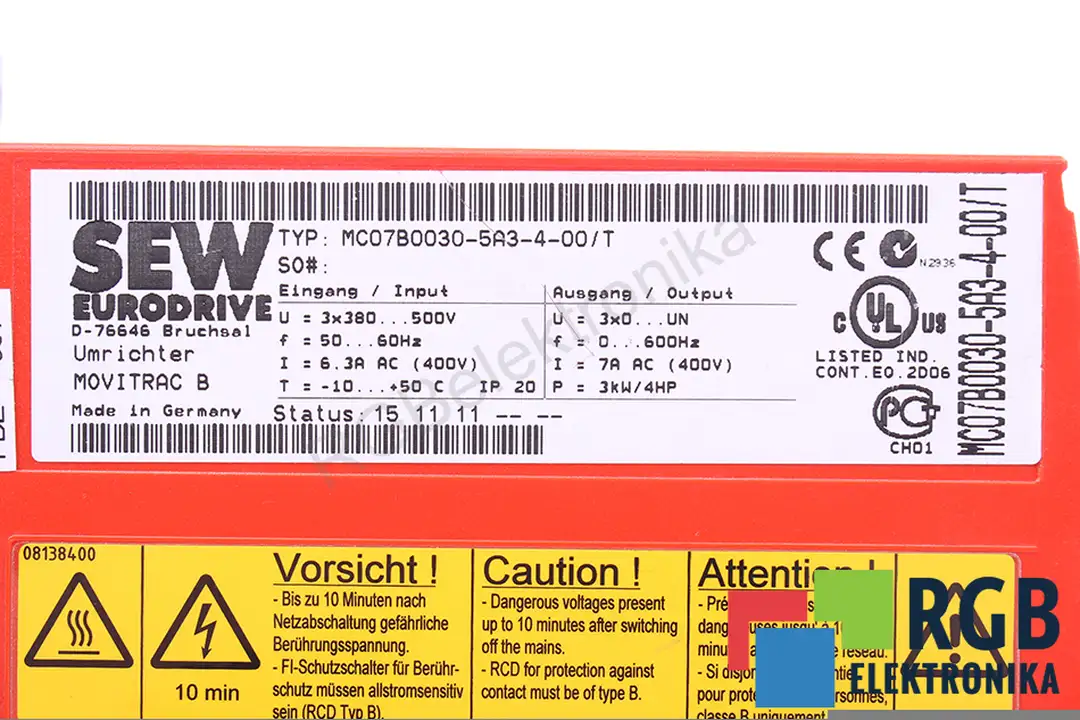 MC07B0030-5A3-4-00/T SEW EURODRIVE