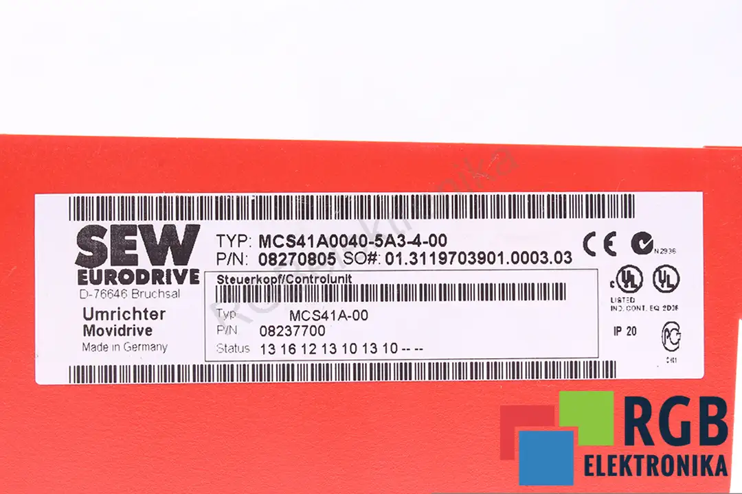 MCS41A0040-5A3-400 SEW EURODRIVE