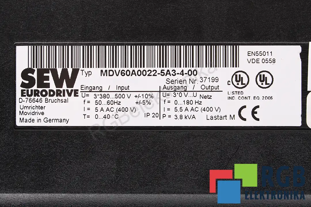 MDX60A0022-5A3-4-00 SEW EURODRIVE