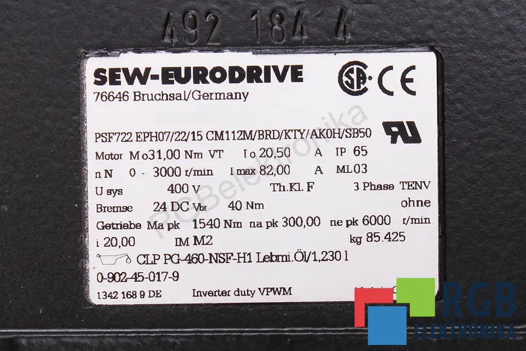 PSF722 EPH07/22/15 CM112M/BRD/KTY/AK0H/SB50 SEW EURODRIVE