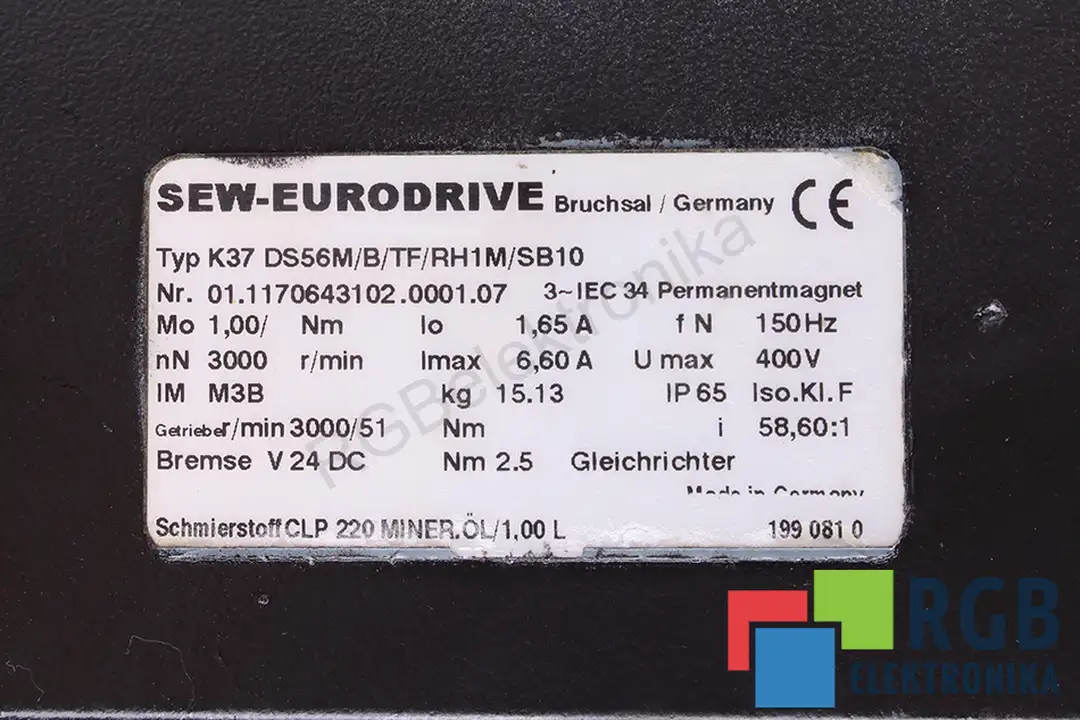 K37DS56M/B/TF/RH1M/SB10 SEW EURODRIVE