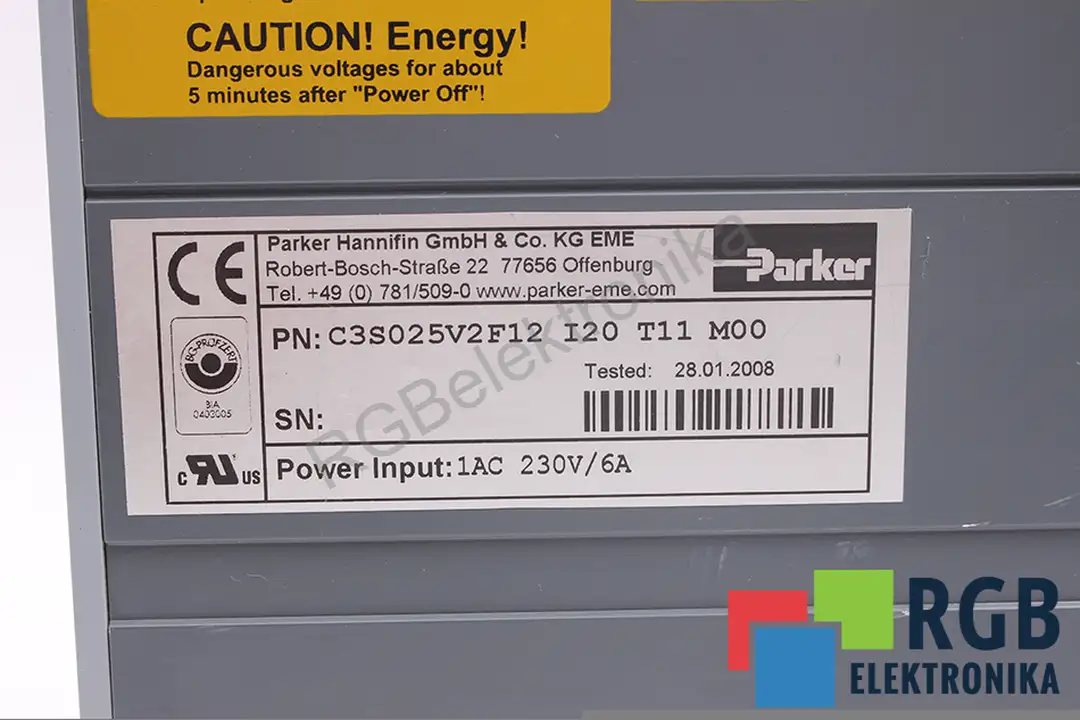 C3S025V2F12 I20 T11 M00 PARKER