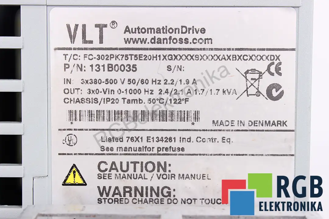 FC-302PK75T5E DANFOSS