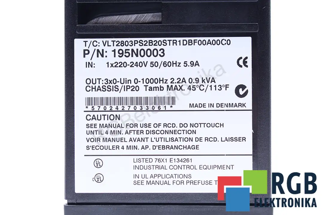 VLT2803PS2B20STR1DBF00A00C0 DANFOSS