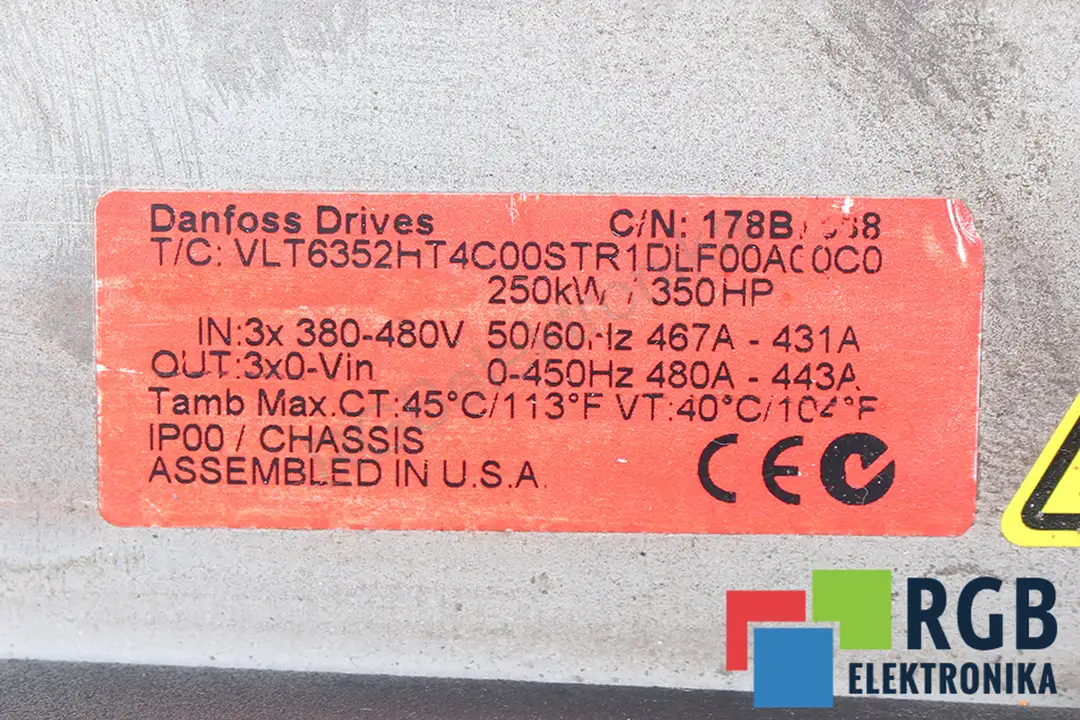 VLT6352HT4C00STR1DLF00A00C00 DANFOSS