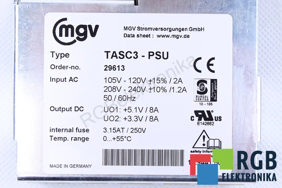 TASC3-PSU MGV