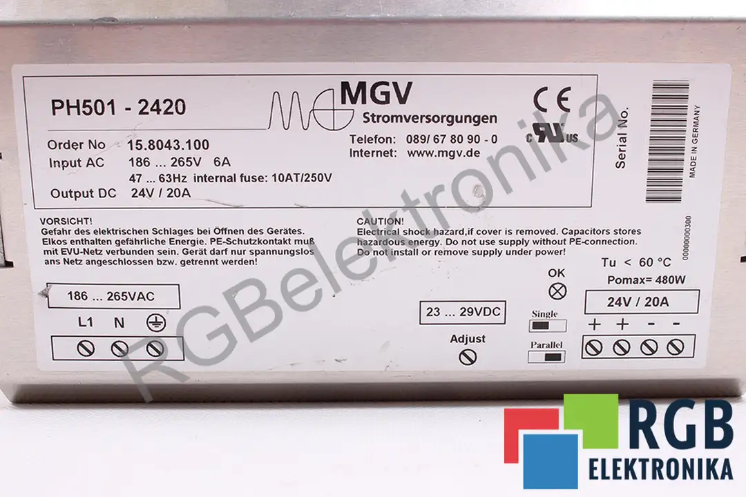 PH501-2420 MGV